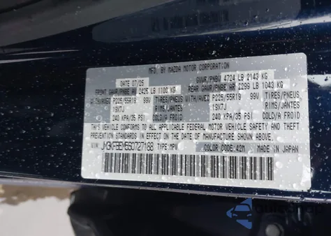 2025 Mazda Cx-5 2.5 S Premium Plus z USA, uszkodzony, nr VIN JM3KFBEM5S0727188